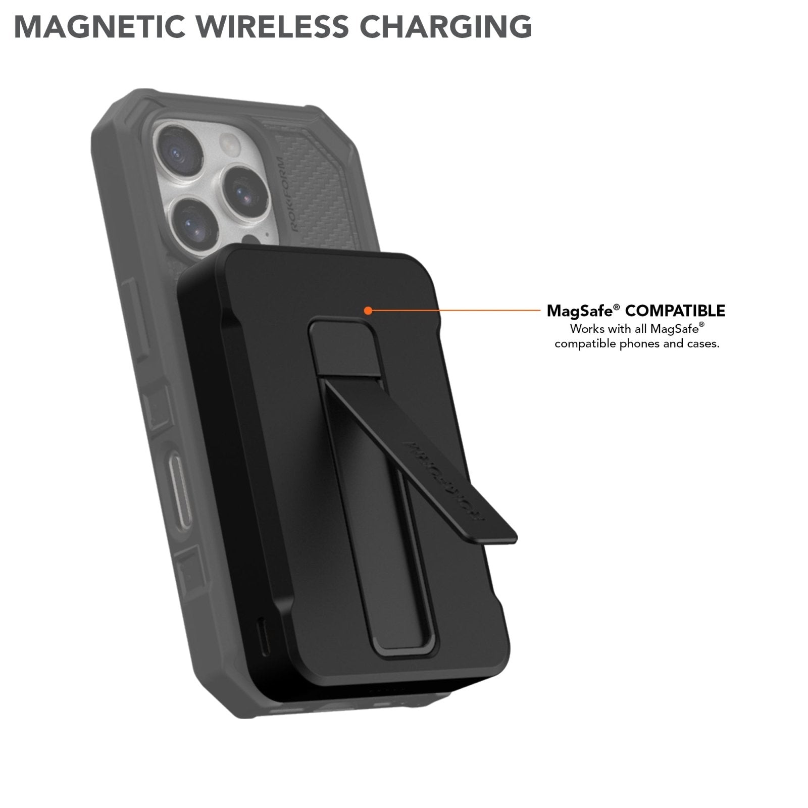 10000mAh Wireless Magnetic Power Bank with Stand