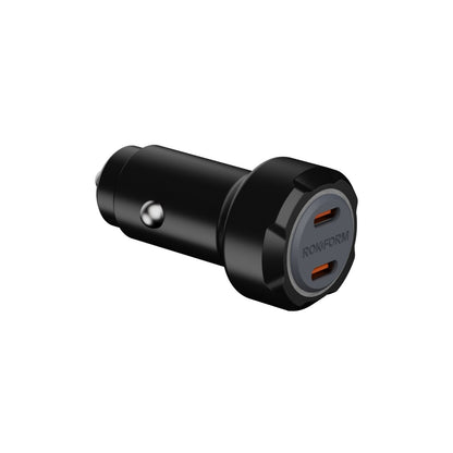 30W Dual USB-C 12V Car Charger