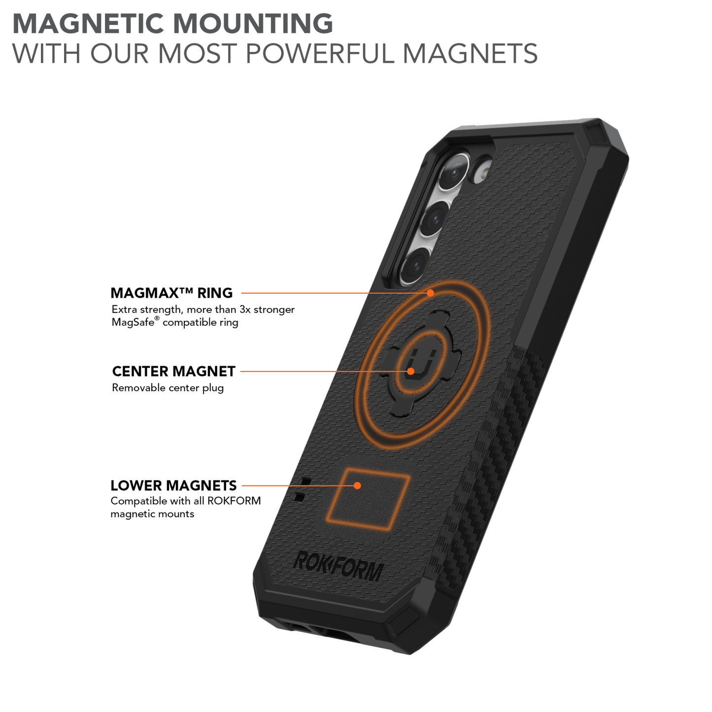 Galaxy S23+ Magnetic Rugged Case