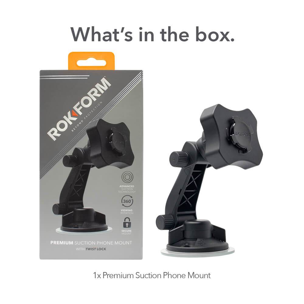RokLock® Windshield Suction Mount