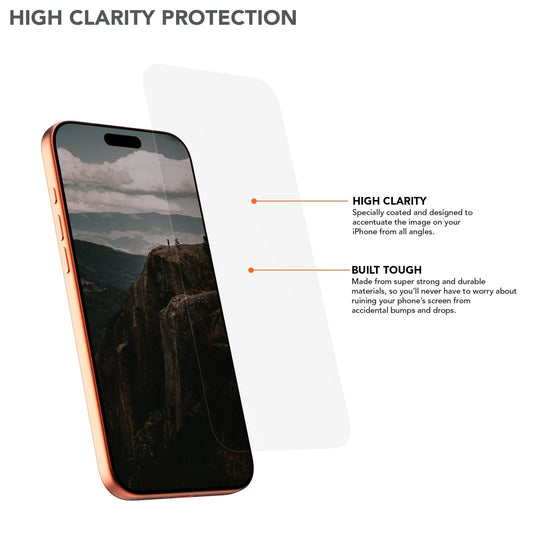 iPhone 17 Pro Max Tempered Glass Screen Protector